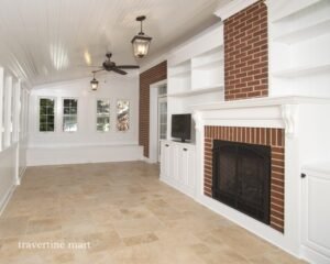 French Pattern B&C Country Classic Travertine Tiles