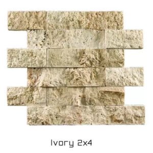 Splitface 2×4 Ivory