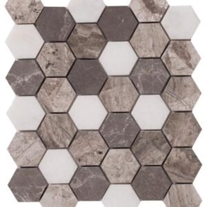 Silver Shadow 2" Hexagon Mix