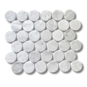 Stone USA Large Penny 2 Carrara Honed TM 06-5598