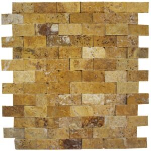 Stone USA Brick Splitface Gold 1×2 TM 06-5224