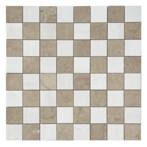 Stone USA Checkerboard B.V. Dolomite & Siesta Beige 3×3 TM 06-5580