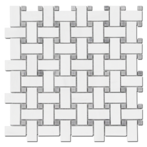 Stone USA Basket Weave B. V. Dolomite w/ Gray Honed TM 06-5373