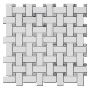 Stone USA Basket Weave B. V. Dolomite w/ Gray Polished TM 06-5374