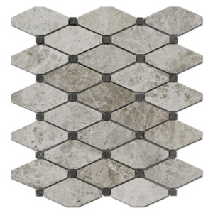 Stone USA Clipped Diamond Silver Shadow w/ Gray Polished TM 06-5392