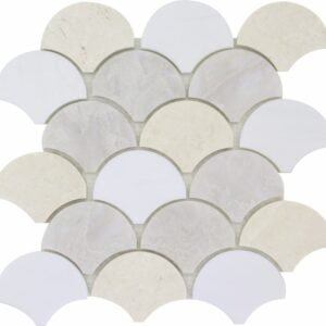 Stone USA Fish Scale Bianco V. Dolomite & Ice & Vanilla TM 06-5405