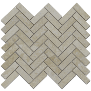 Stone USA Ivory Travertine Herringbone H/F 1×3 TM 06-5243