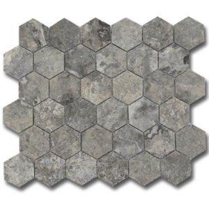 Stone USA 2 Silver Travertine Honeycomb H/F TM 06-5268