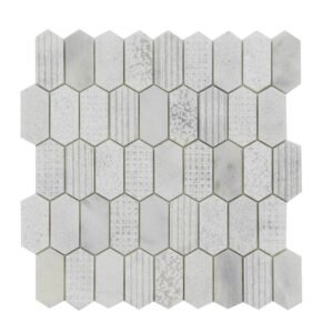 Stone USA Milas White Petit Picket Textured TM 06-5526