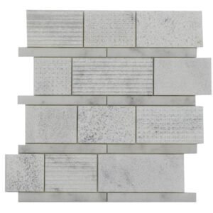 Stone USA Milas White Stripe Textured TM 06-5527
