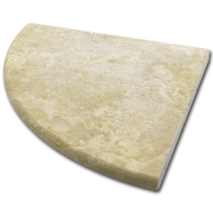 Stone USA Shower Seat Ivory Travertine H/F & Rounded TM 07-1384
