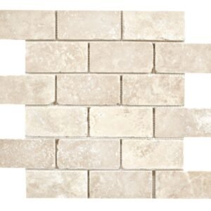 Stone USA Brick Pattern Ivory Tumbled 2×4 TM 06-5369